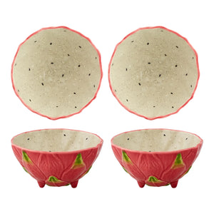 Bordallo Pinheiro Tropical Fruits Pitaya Bowl, Set of 4