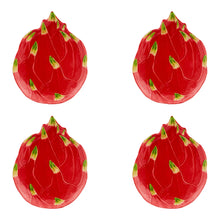 Load image into Gallery viewer, Bordallo Pinheiro Tropical Fruits Pitaya Dessert Plate, Set of 4
