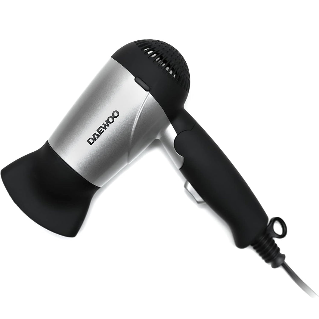 Daewoo Foldable Travel Hair Dryer 1200W, Dual Voltage 110/220V