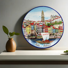 Load image into Gallery viewer, Traditional Porto Portugal Decorative Ceramic Plate
