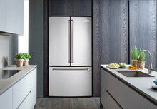 Load image into Gallery viewer, Mabe Ino27Jspffs 27 Cu. Ft. Stainless Steel French Door Refrigerator 220 Volts Export Only
