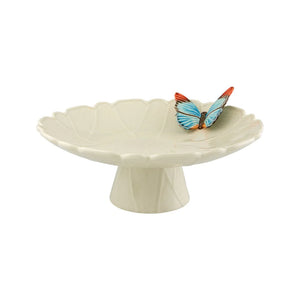 Bordallo Pinheiro Cloudy Butterflies 15" Cake Plate