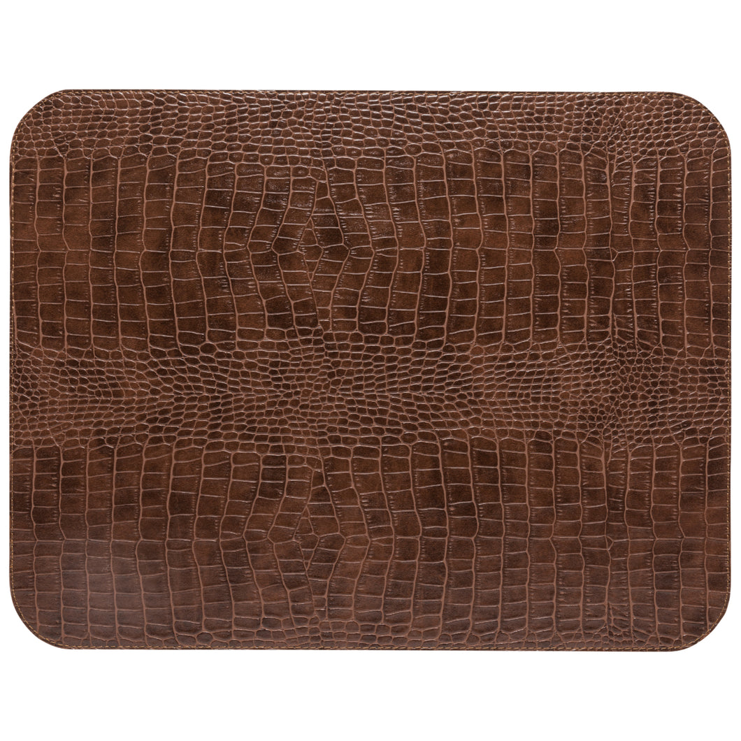 Costa Nova Club 100% PU Caramel Rectangular Placemats Set