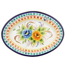 Load image into Gallery viewer, Hand-painted Portuguese Pottery Clay Terracotta Serving Platter
