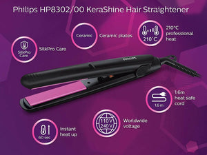 Philips HP8302 Selfie Hair Straightener, 110-220V, Dual Voltage