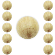 Load image into Gallery viewer, Set of 10 Natural Wooden Foosball Balls
