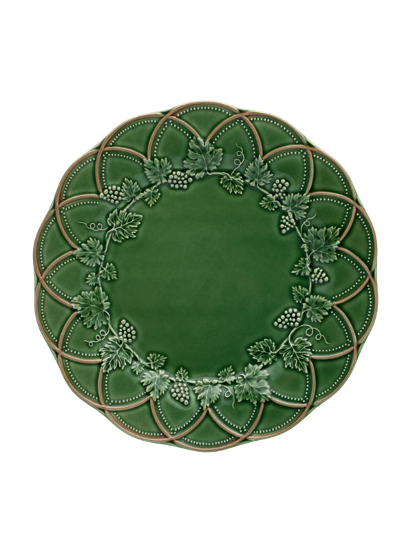 Bordallo Pinheiro Hunting Fruit Plate 24 Green/Brown - Set of 4