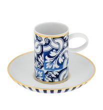 Load image into Gallery viewer, Vista Alegre Transatlântica Coffee Cup &amp; Saucer, Set Of 4
