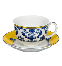 Load image into Gallery viewer, Vista Alegre Castelo Branco Breakfast Cup &amp; Saucer, Set of 4
