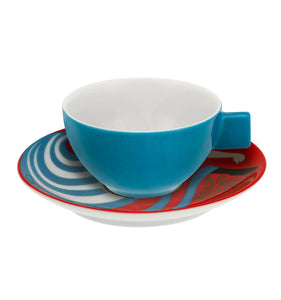 Vista Alegre Cinema Português Coffee Cups and Saucers, Set of 4