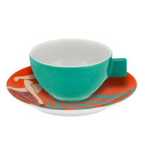 Load image into Gallery viewer, Vista Alegre Cinema Português Coffee Cups and Saucers, Set of 4
