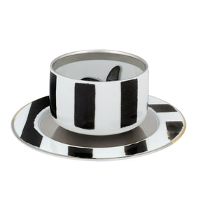 Vista Alegre Sol Y Sombra Tea Cup with Saucer