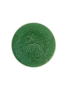 Parody 9" Bordallo Pinheiro Green Dessert Plate