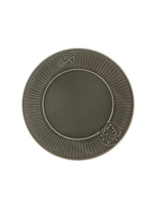 Parody 11" Bordallo Pinheiro Grey Dinner Plate