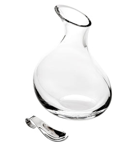 Vista Alegre Crystal Ruby Case Decanter with Spoon