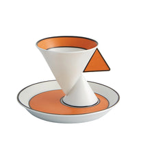 Load image into Gallery viewer, Vista Alegre Jazz Set 2 Porcelain Espresso Coffee Cups and Saucers
