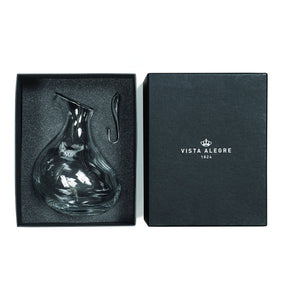 Vista Alegre Crystal Ruby Case Decanter with Spoon