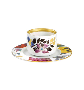 Vista Alegre Primavera Coffee Cups and Saucers, Set of 2