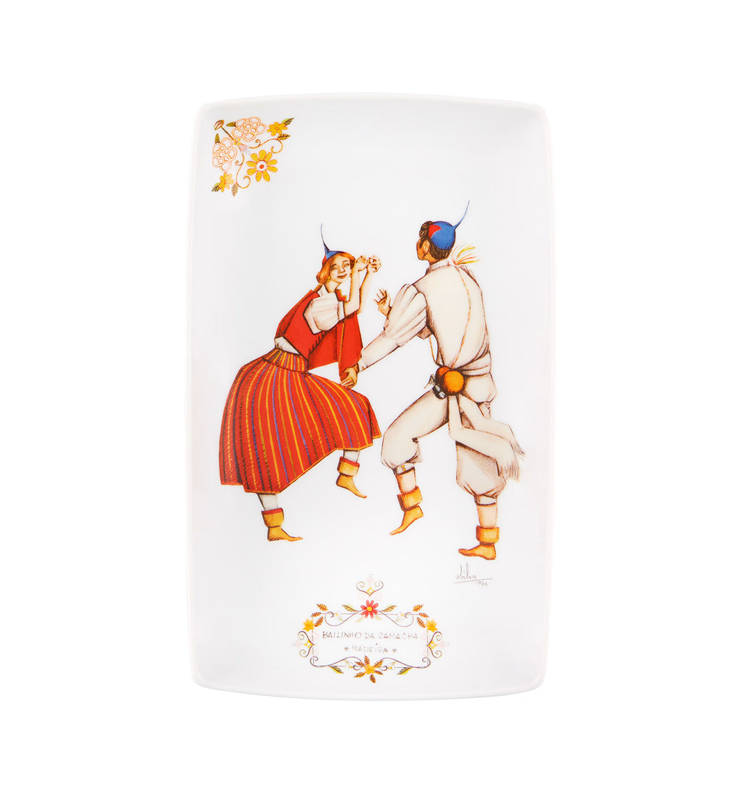 Vista Alegre Traditional Dances Madeira Tray