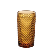 Load image into Gallery viewer, Vista Alegre Bicos Amber Highballs, Set of 4
