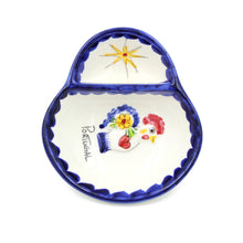 Load image into Gallery viewer, Hand-painted Traditional Portuguese Blue Rooster with Star Ceramic Olive Dish
