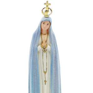 9" Our Lady Of Fatima Weather Changing Color Religious Statue #1013H