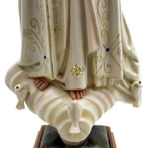 23.5" Our Lady Of Fatima Virgin Mary Beige Religious Statue, #1036V