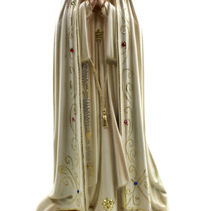 23.5" Our Lady Of Fatima Virgin Mary Beige Religious Statue, #1036V