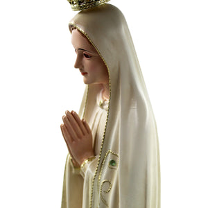 23.5" Our Lady Of Fatima Virgin Mary Beige Religious Statue, #1036V