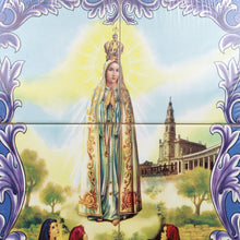 Load image into Gallery viewer, Our Lady of Fatima Apparition Portuguese Ceramic Tile Art Wall Panel Mural Decor
