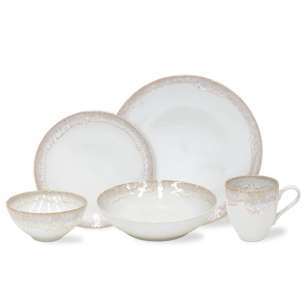 Casafina Taormina White 5 Piece Place Setting