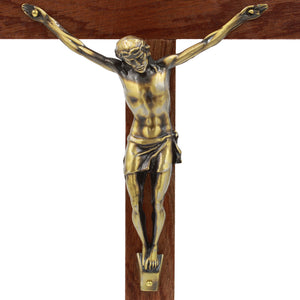 13.5" Wooden Wall Crucifix Jesus Christ Cross