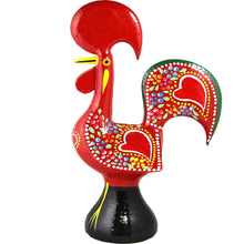 Load image into Gallery viewer, Traditional Portuguese Aluminum Red Good Luck Rooster Galo de Barcelos
