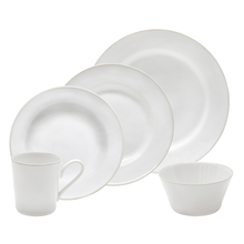 Load image into Gallery viewer, Costa Nova Beja White Cream 30 Piece Dinnerware Set
