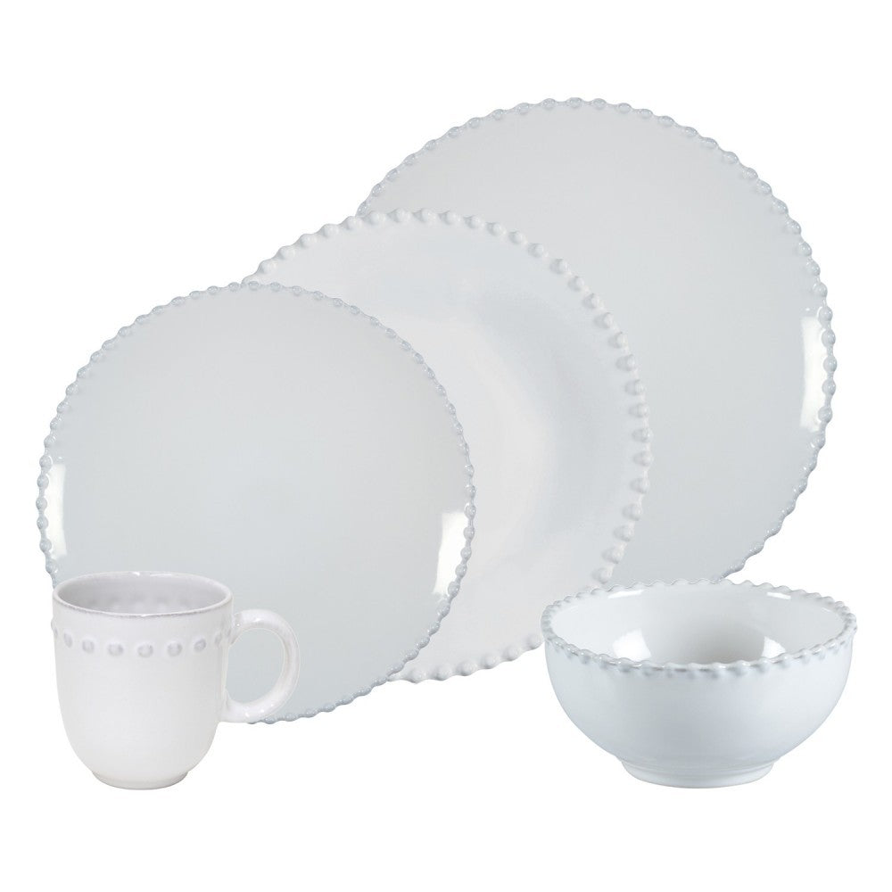 Costa Nova Pearl White 30 Piece Place Setting