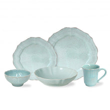 Load image into Gallery viewer, Casafina Impressions Robins Egg Blue 5 Piece Place Setting
