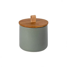 Load image into Gallery viewer, Casafina Pacifica 6&quot; Artichoke Canister with Oak Lid
