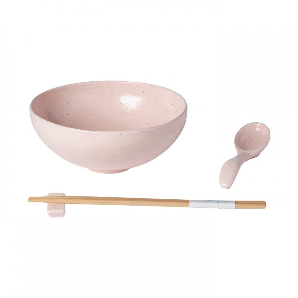 Casafina Pacifica Marshmallow Rose Ramen Bowl Set