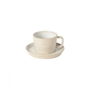 Costa Nova Nótos 7 oz. Dune Path Tea Cup and Saucer Set