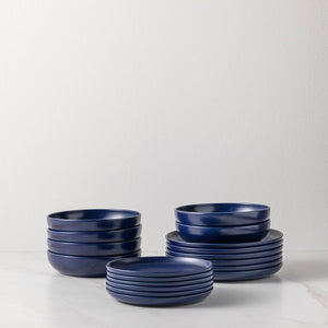 Casafina Pacifica Blueberry 18 Piece Place Setting