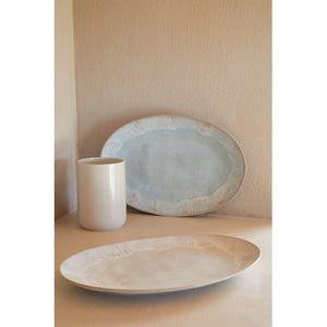 Casafina Eivissa 18" Sea Blue Oval Platter