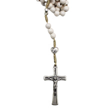 Load image into Gallery viewer, Our Lady of Fatima White Wood Beads Rosary
