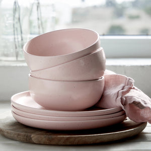 Casafina Pacifica 9" Marshmallow Rose Soup/Pasta Bowl Set