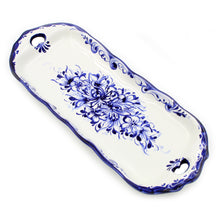 Load image into Gallery viewer, Hand-painted Decorative Traditional Portuguese Blue and White Ceramic Platter
