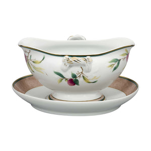 Vista Alegre Lychee Porcelain Gravy Dish Sauceboat