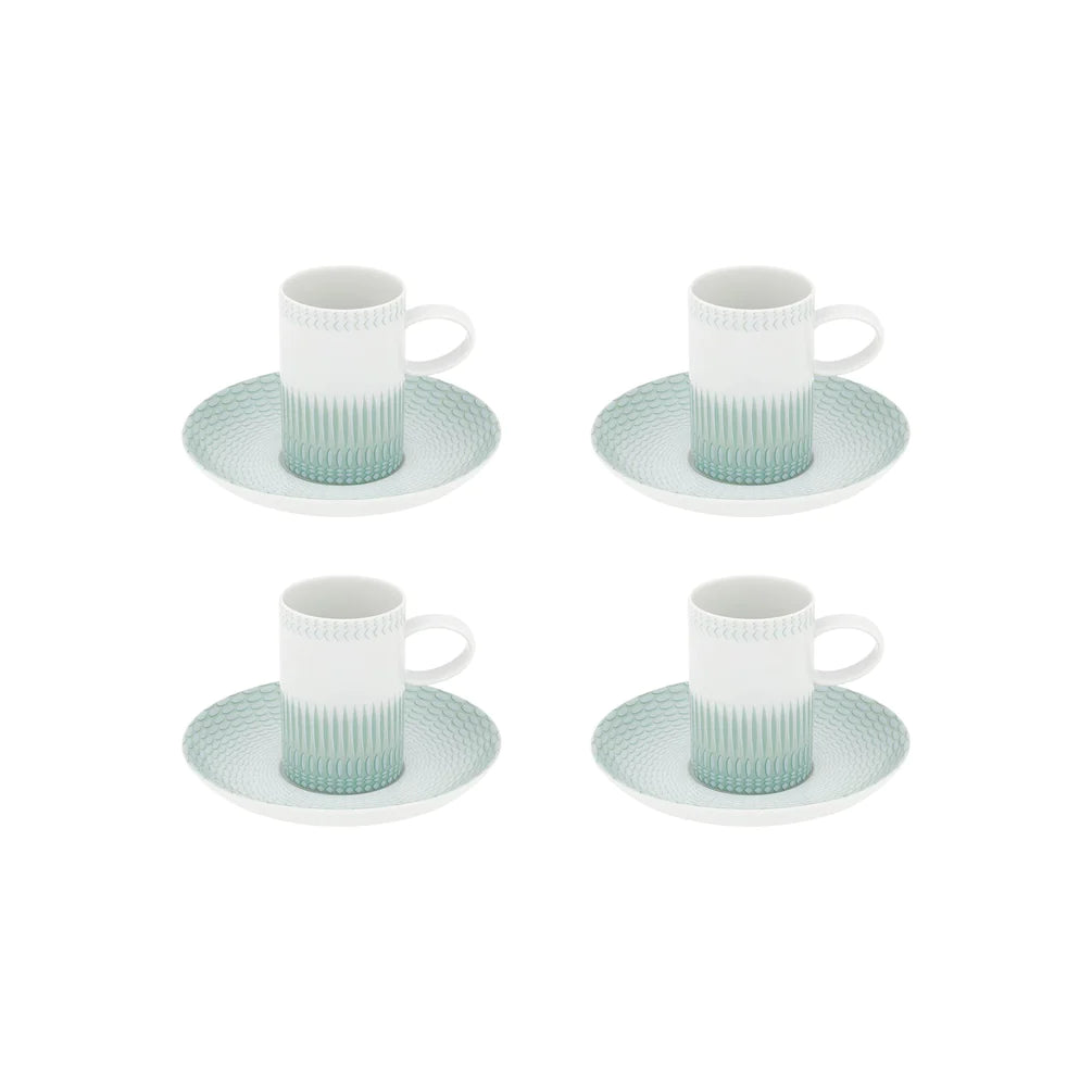 Vista Alegre Venezia Coffee Cup & Saucer, Set of 4