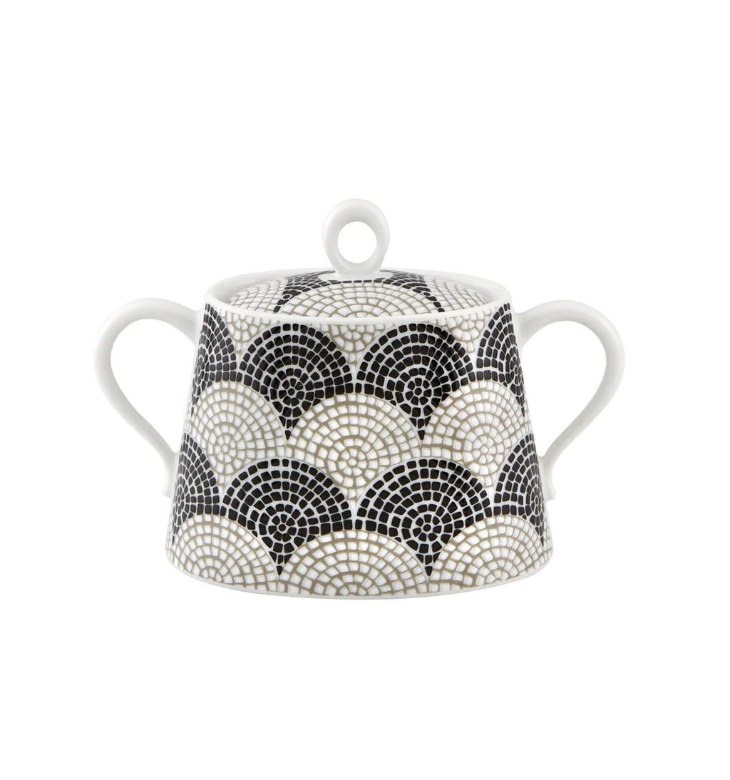 Vista Alegre Portuguese Cobblestone Sugar Bowl