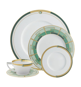 Vista Alegre Emerald 5 Piece Dinnerware Set