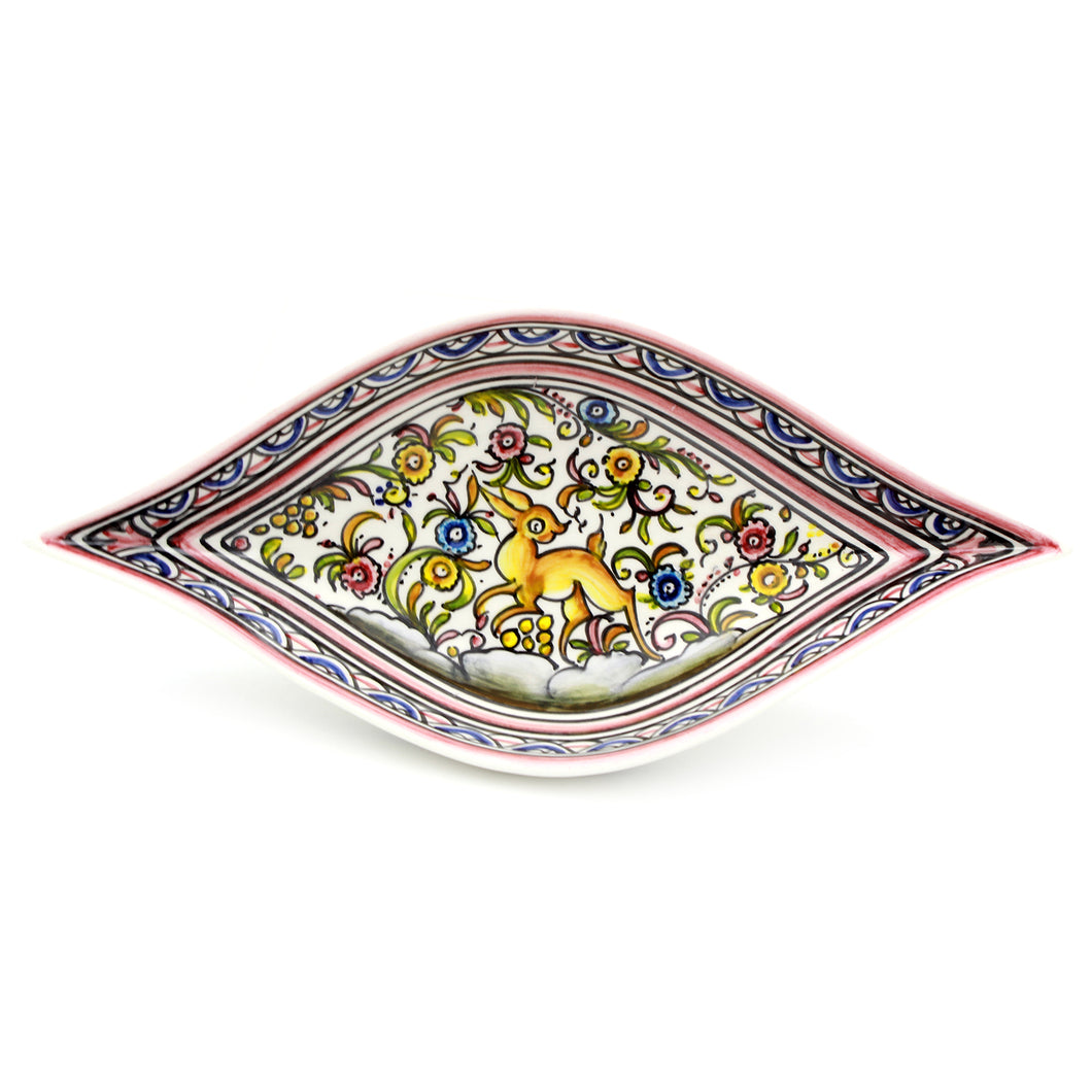 Coimbra Ceramics Hand-painted Decorative Pointy Bowl XVII Cent Recreation #259-2