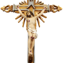 Load image into Gallery viewer, 25&quot; Inch Resin Carved Wall Crucifix Jesus Christ Cross
